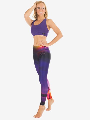 Winshape Skinny Spodnie sportowe 'AEL102' w kolorze fioletowy