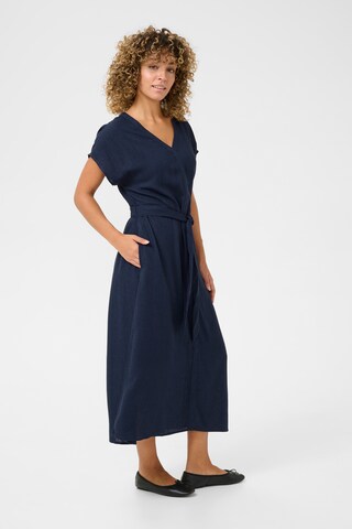 Cream Dress 'Venta' in Blue