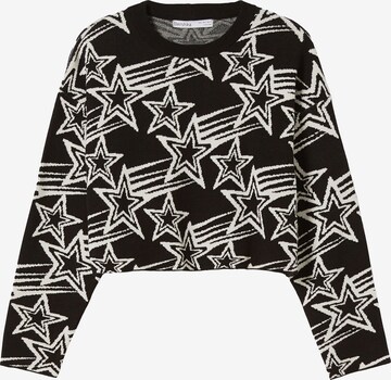 Pull-over Bershka en noir : devant