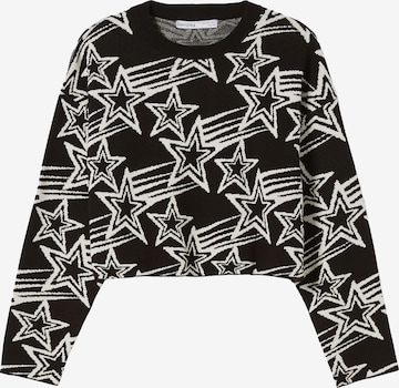 Bershka Sweater in Black: front