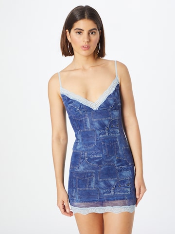 Robe Edikted en bleu : devant