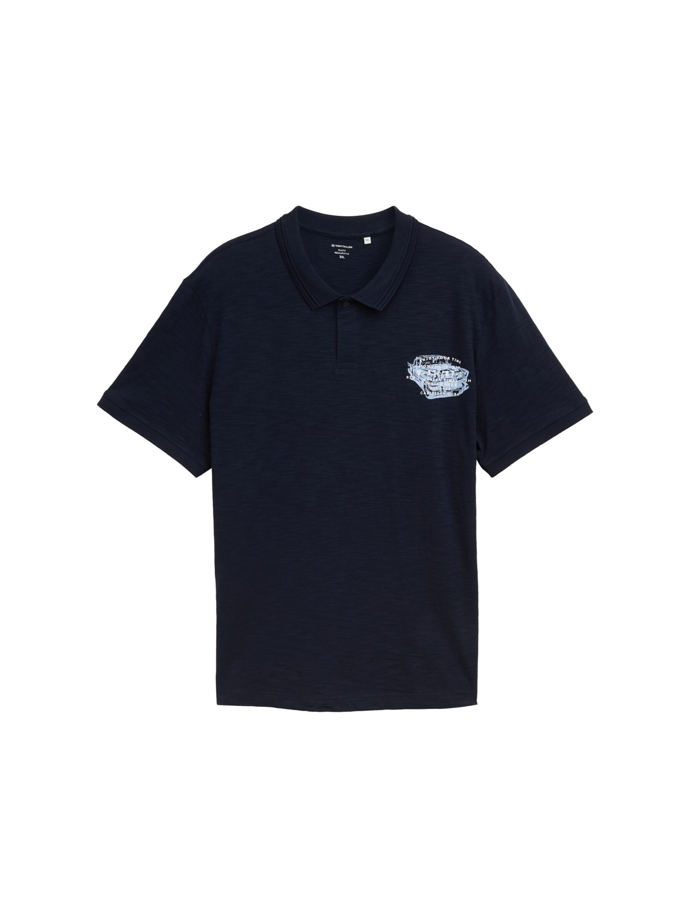 TOM TAILOR Men + Poloshirt in Blau: Vorderseite