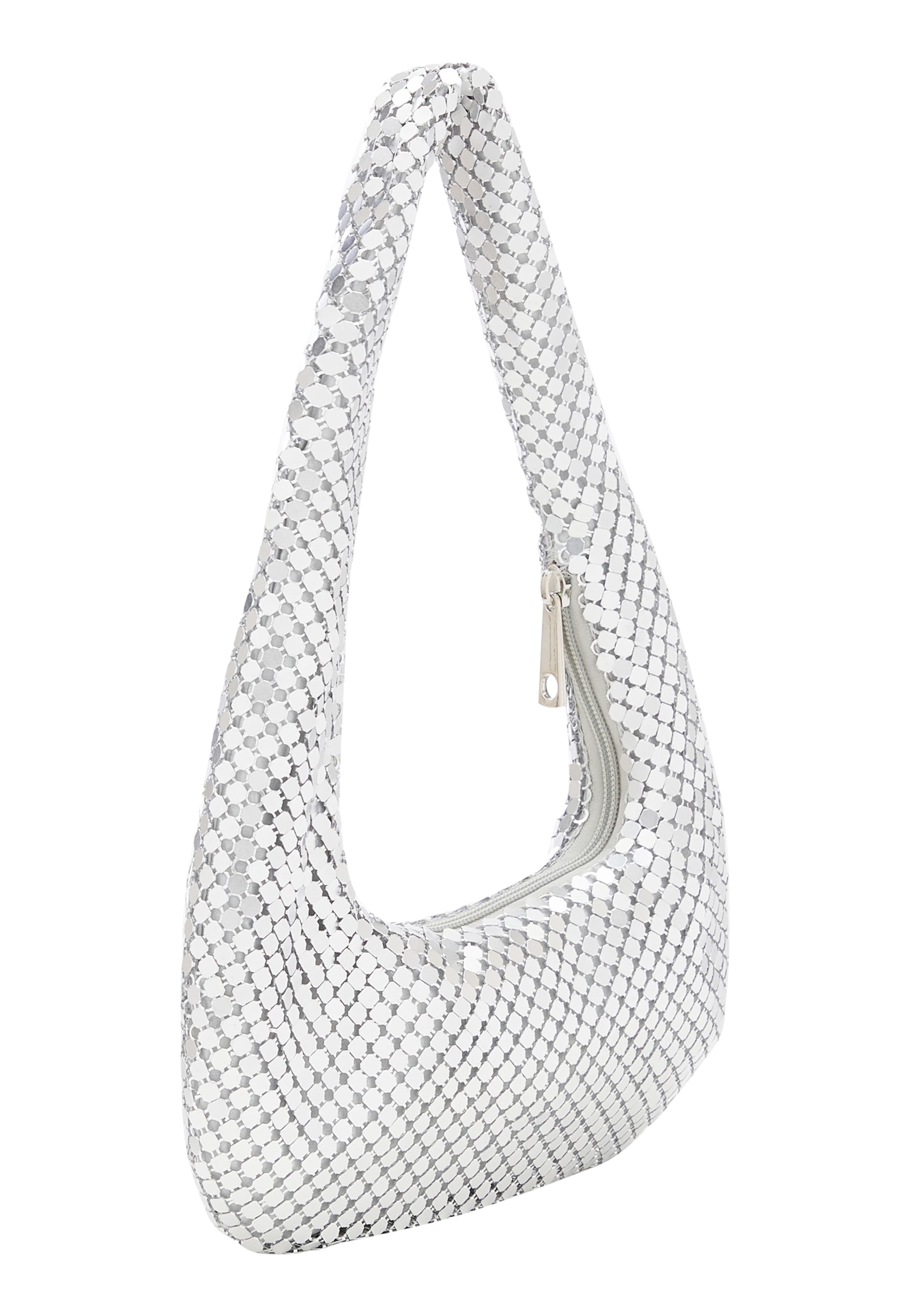 faina Дамска чанта в сребърно