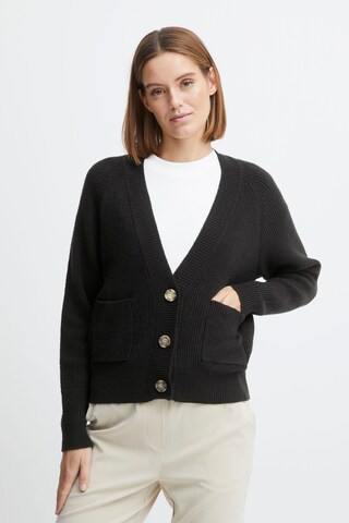 b.young Knit Cardigan 'Milo' in Black: front
