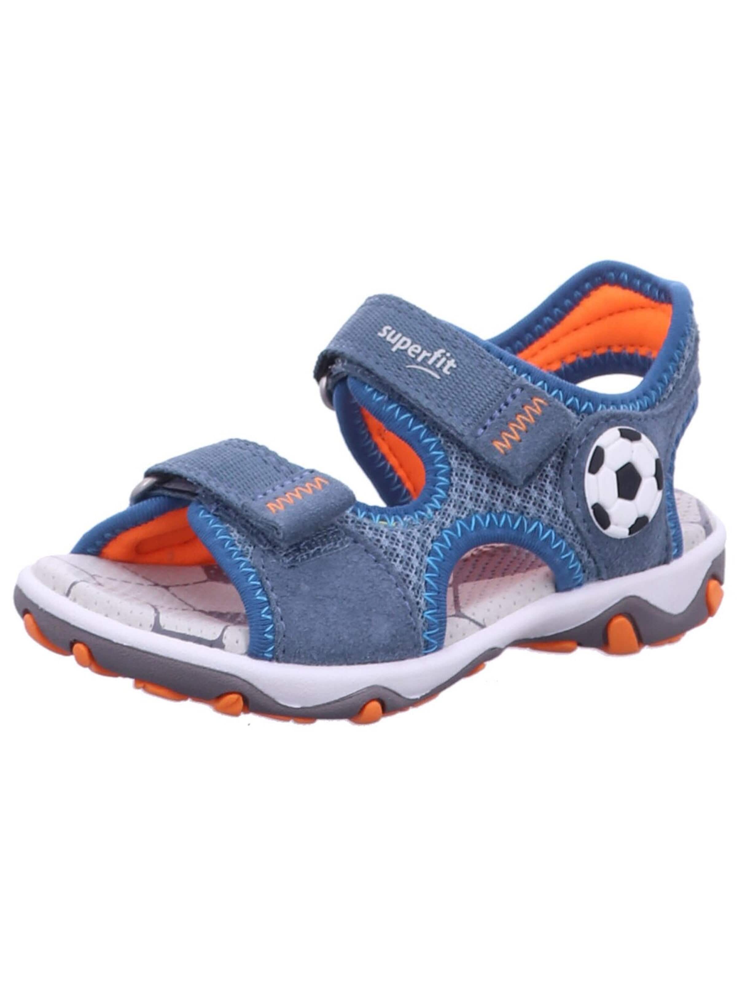 SUPERFIT Sandal 'Sandale Jungen 1-009466 8010 Leder-Mix in blau' in Blue: front