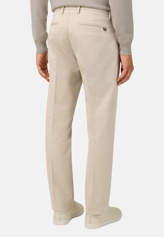 Boggi Milano Slim fit Trousers with creases in Brown