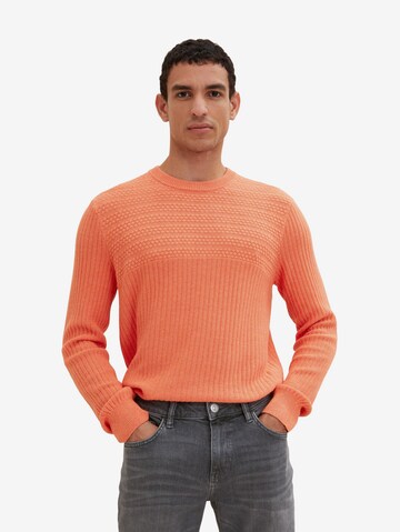 TOM TAILOR Sweater in Orange: front