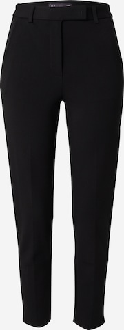 Marks & Spencer Slim fit Pleated Pants 'Mia' in Black: front