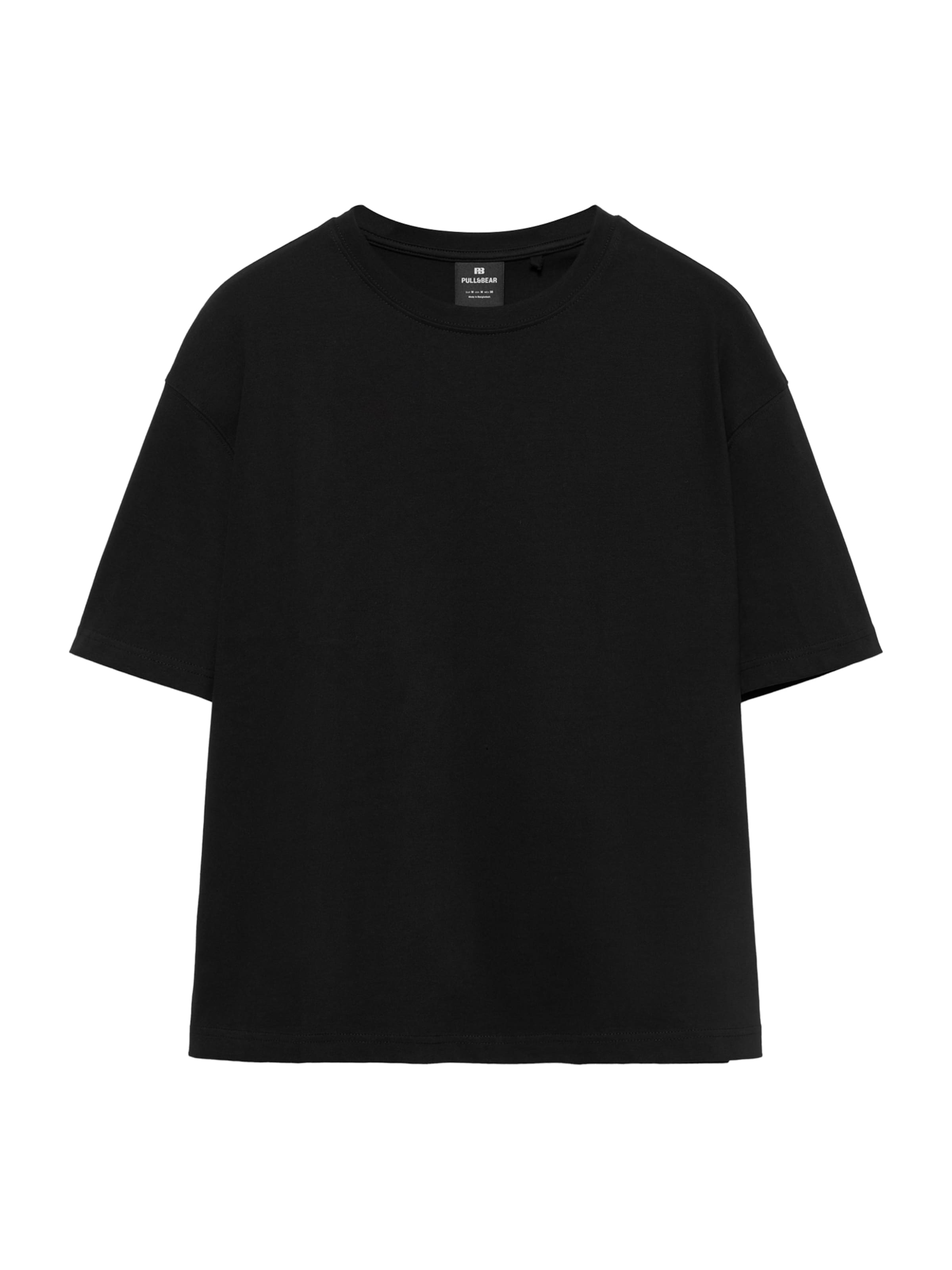 Tricou de la Pull&Bear pe negru: față