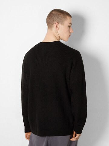 Pull-over Bershka en noir