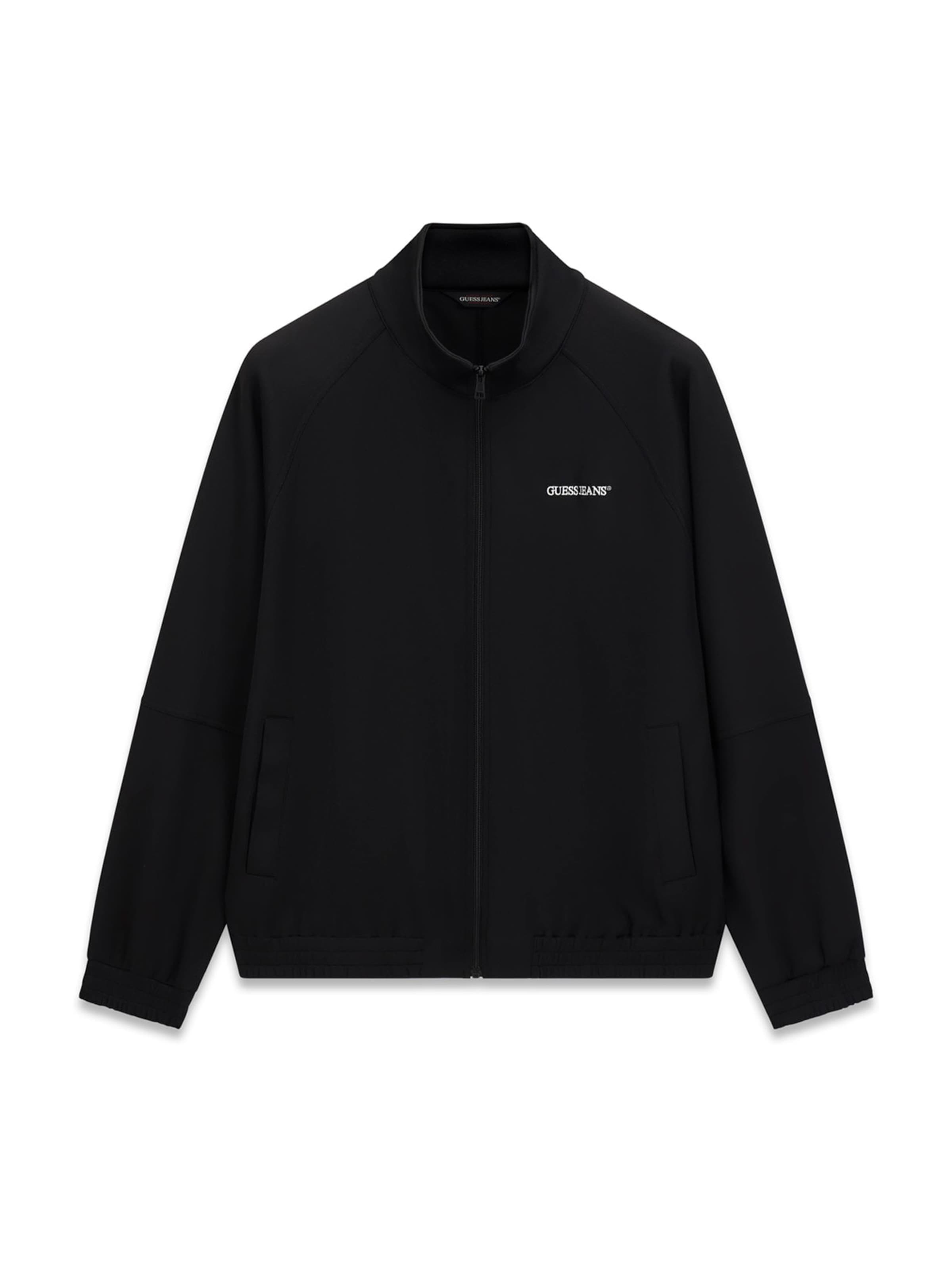 GUESS JEANS Sweatjacka i svart: framsida