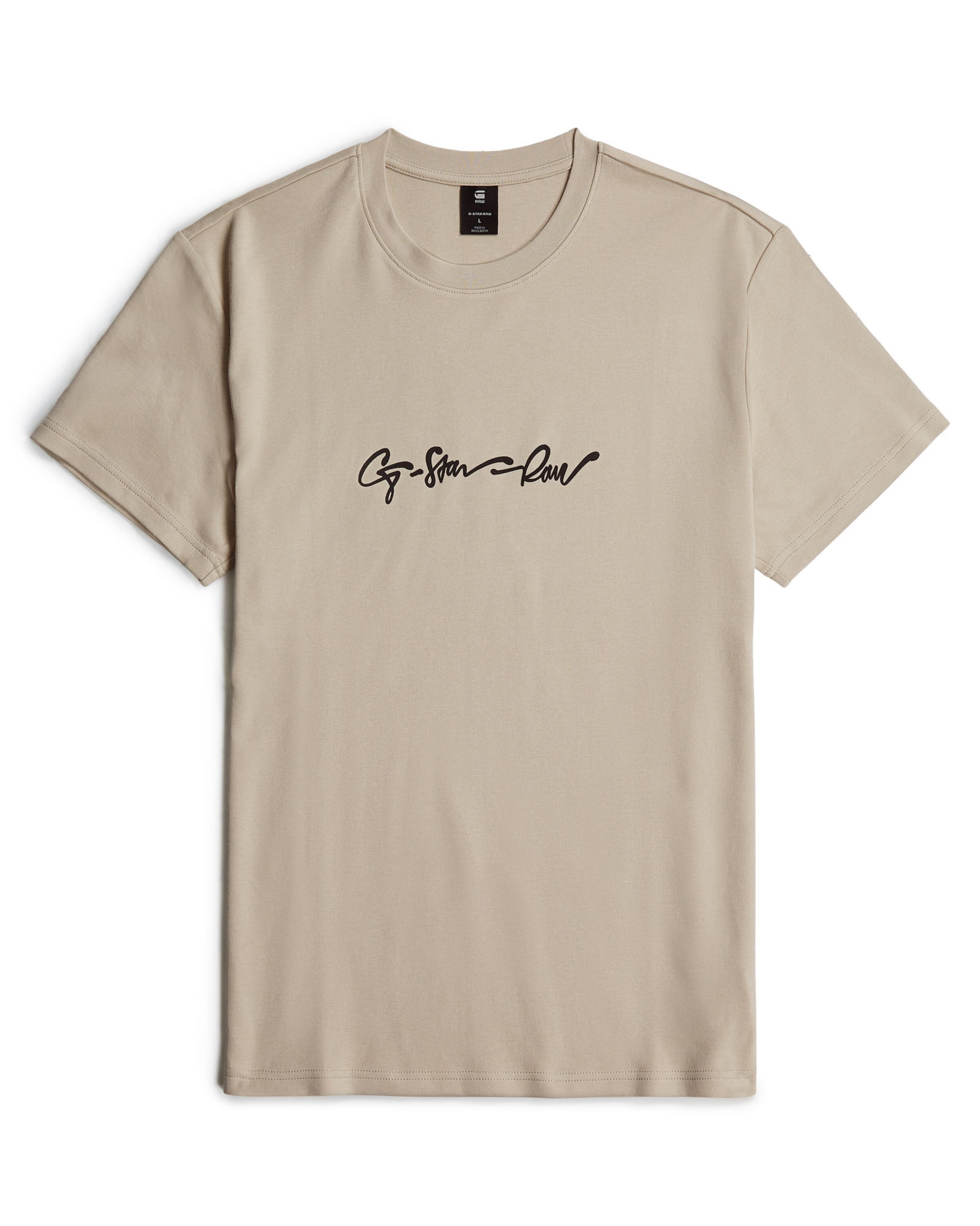 G-STAR Shirt 'G-Script' in Beige / Black, Item view