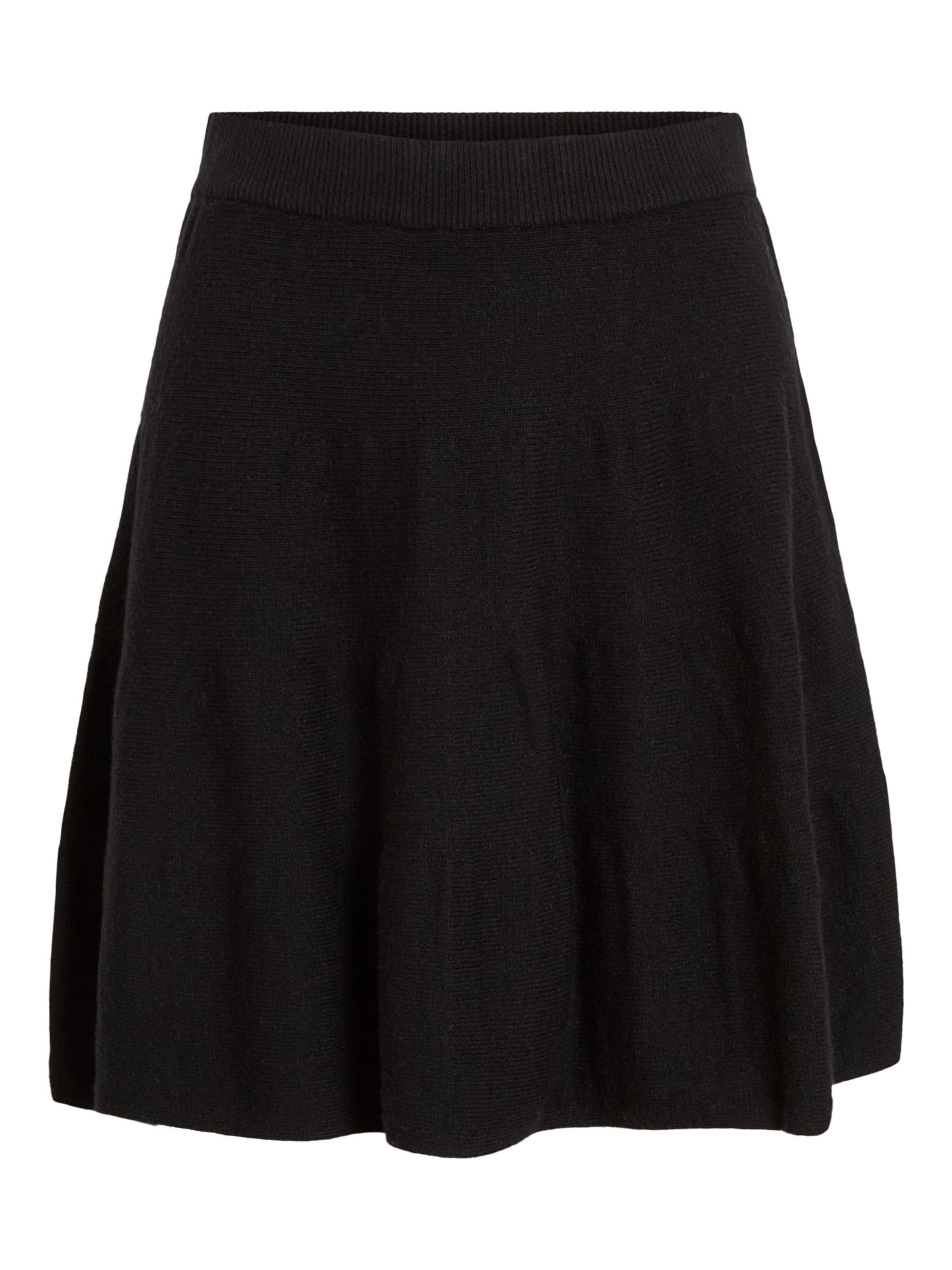 Jupe 'VIRil' VILA en noir : devant