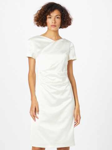 Robe de cocktail SWING en blanc : devant