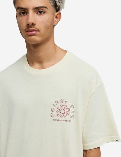 QUIKSILVER T-Shirt 'Curve Palm' in bordeaux / offwhite, Produktansicht