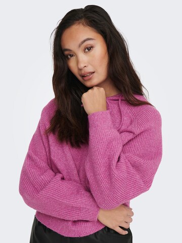 JDY Sweater 'BRILLIANT' in Purple