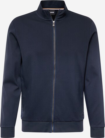 BOSS Zip-Up Hoodie 'Shepherd 50' in Blue: front