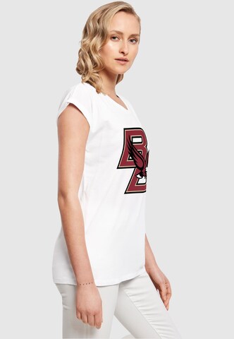 Merchcode T-Shirt 'Boston College - Eagles' in Weiß