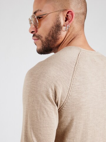 Pull-over 'JJEBreeze' JACK & JONES en beige
