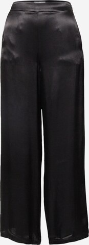 Wide leg Pantaloni di Warehouse in nero: frontale