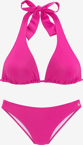 LASCANA Triangle Bikini in Pink: front