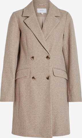 VILA Between-Seasons Coat in Brown: front