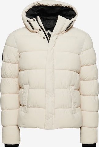 Superdry Winterjas 'XPD' in Beige: voorkant