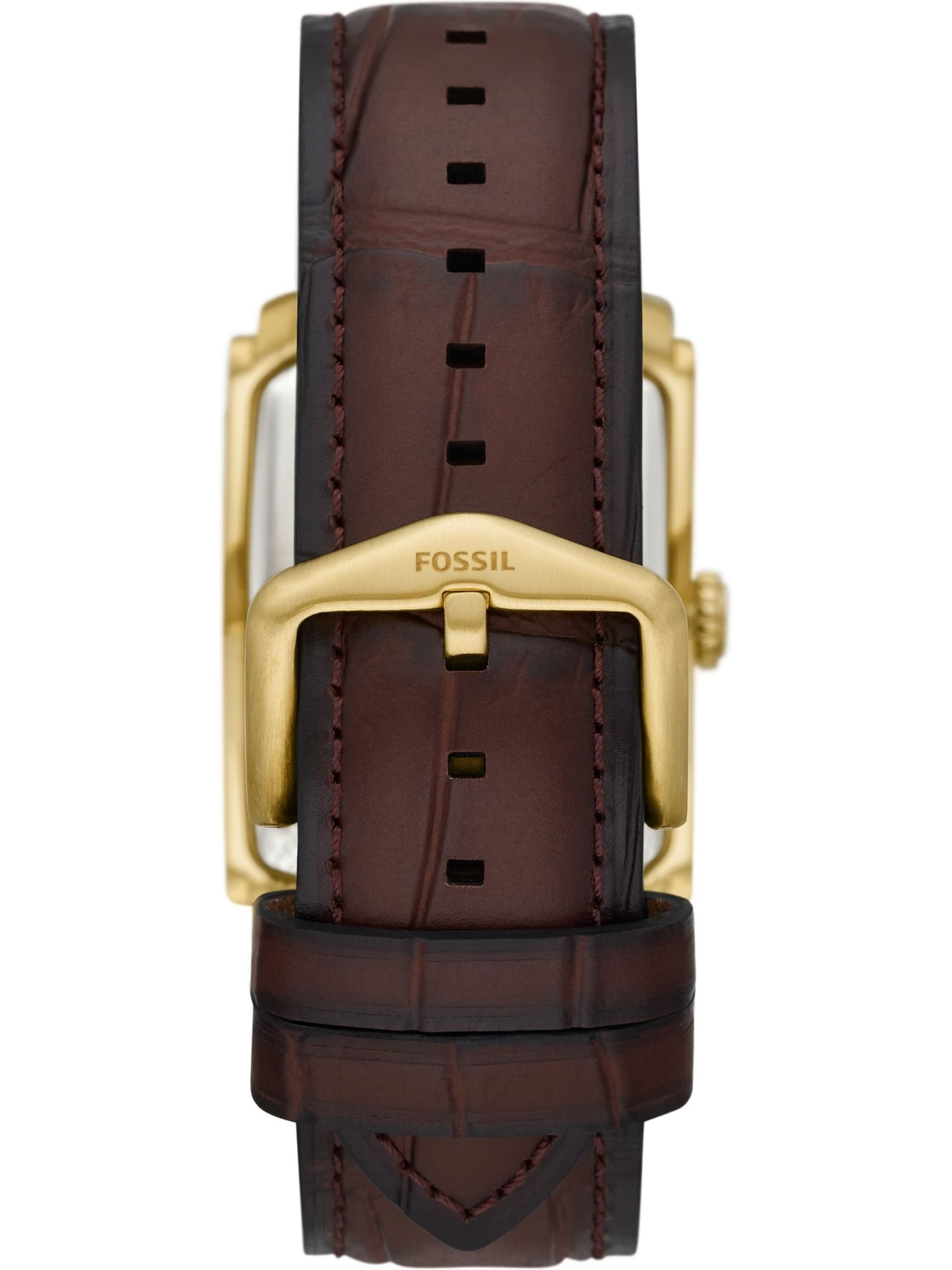 FOSSIL Аналогов часовник 'CARRAWAY' в кафяво