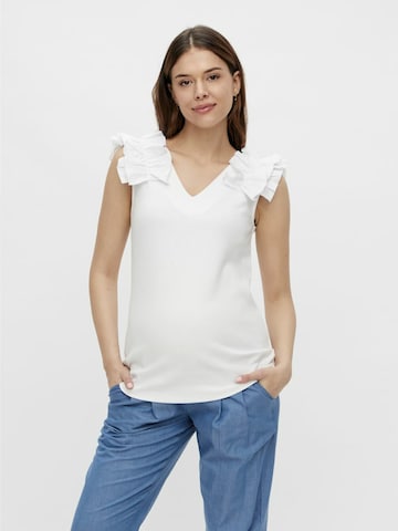 MAMALICIOUS Blouse 'Elisa' in White: front