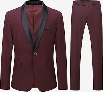 Youthup Slimfit Anzug in Rot: Vorderseite