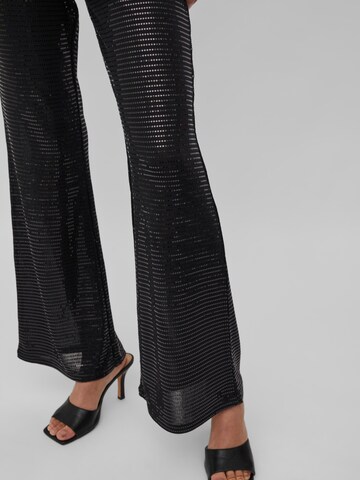 VILA Flared Pants 'Feste' in Black