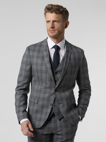 DRYKORN Slim fit Suit Jacket in Grey: front