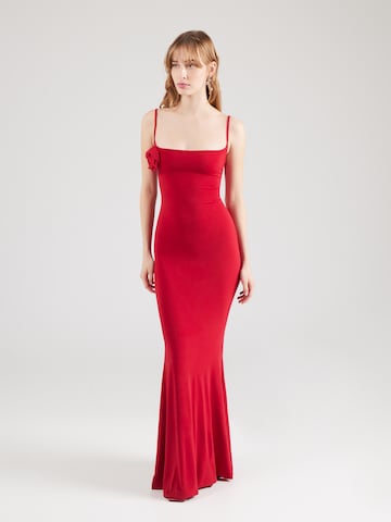 WAL G. - Vestido de noche en rojo: frente