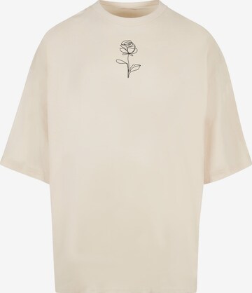 Merchcode T-Shirt 'Spring - Rose' in Weiß: predná strana