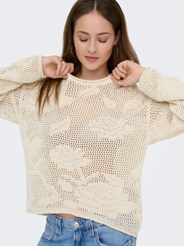 ONLY Sweater 'ONLSeaside' in Beige