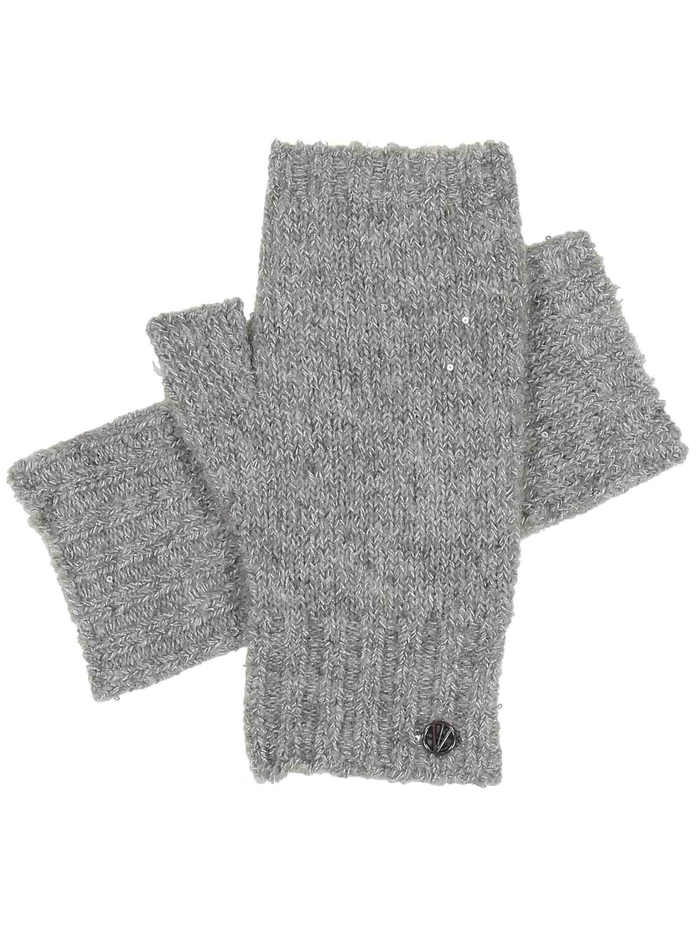 LOEVENICH Handstulpen in Grau: Vorderseite
