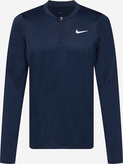 NIKE Camisa funcionais 'Court Advantage' em navy / branco, Vista do produto