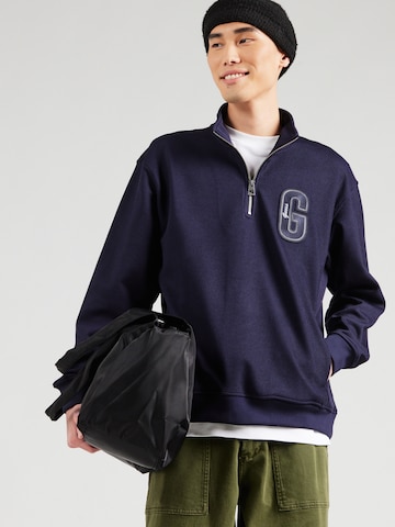 GUESS - Sweatshirt 'HARRIS' em azul: frente