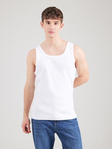 NN07 T-shirt 'Mick' i vit: framsida
