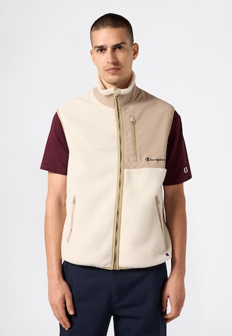 Champion Authentic Athletic Apparel Vest 'CHAMPION' in Beige: front