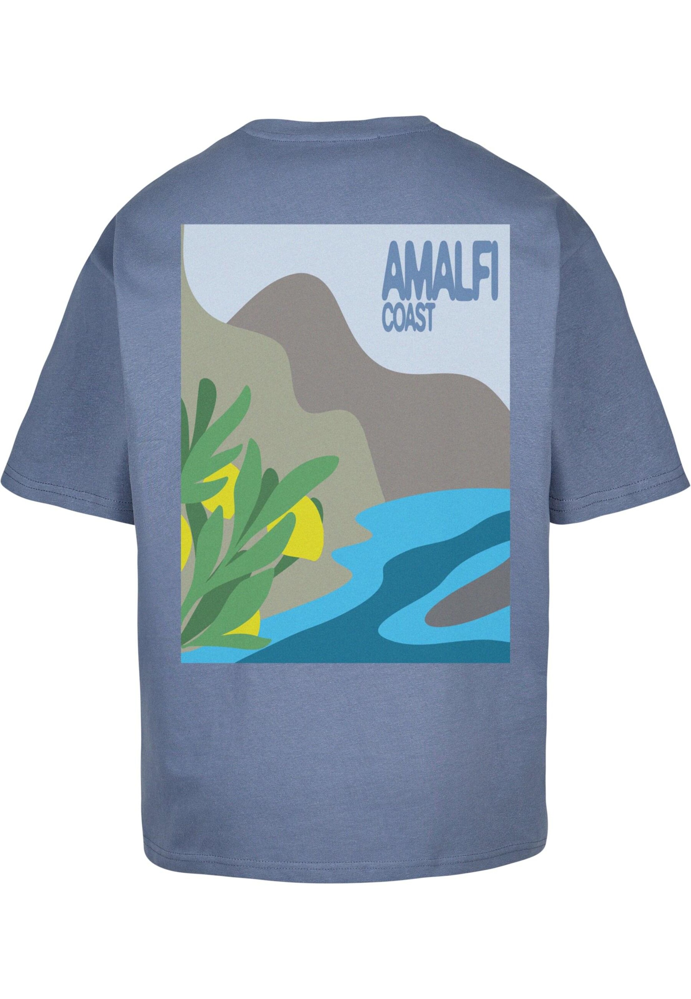 Lost Youth Shirt 'Amalfi Dreamscape' in Blue