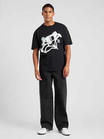 HUGO T-Shirt 'Dablumo' in Schwarz