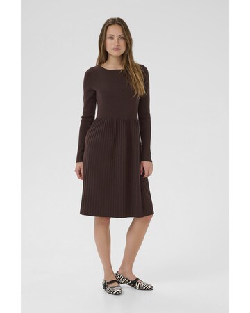 CULTURE Knitted dress 'Luci' in Brown