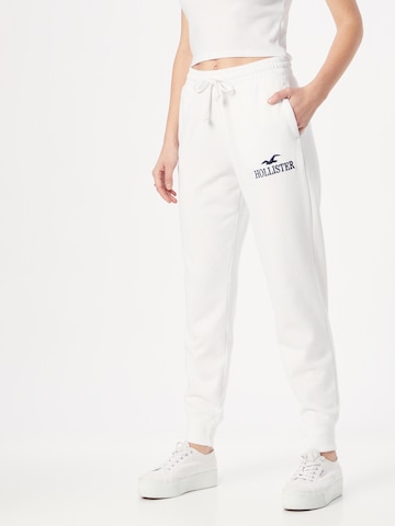 HOLLISTER Zúžený Kalhoty – bílá: přední strana