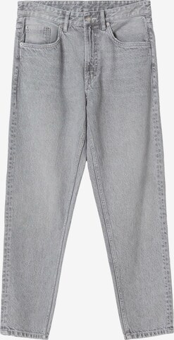 Bershka Regular Jeans in Grey: front