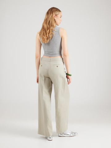 & Other Stories Широкий Брюки со складками в Бежевый