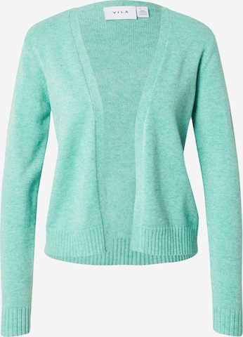 VILA Knit Cardigan 'VIRil' in Green: front