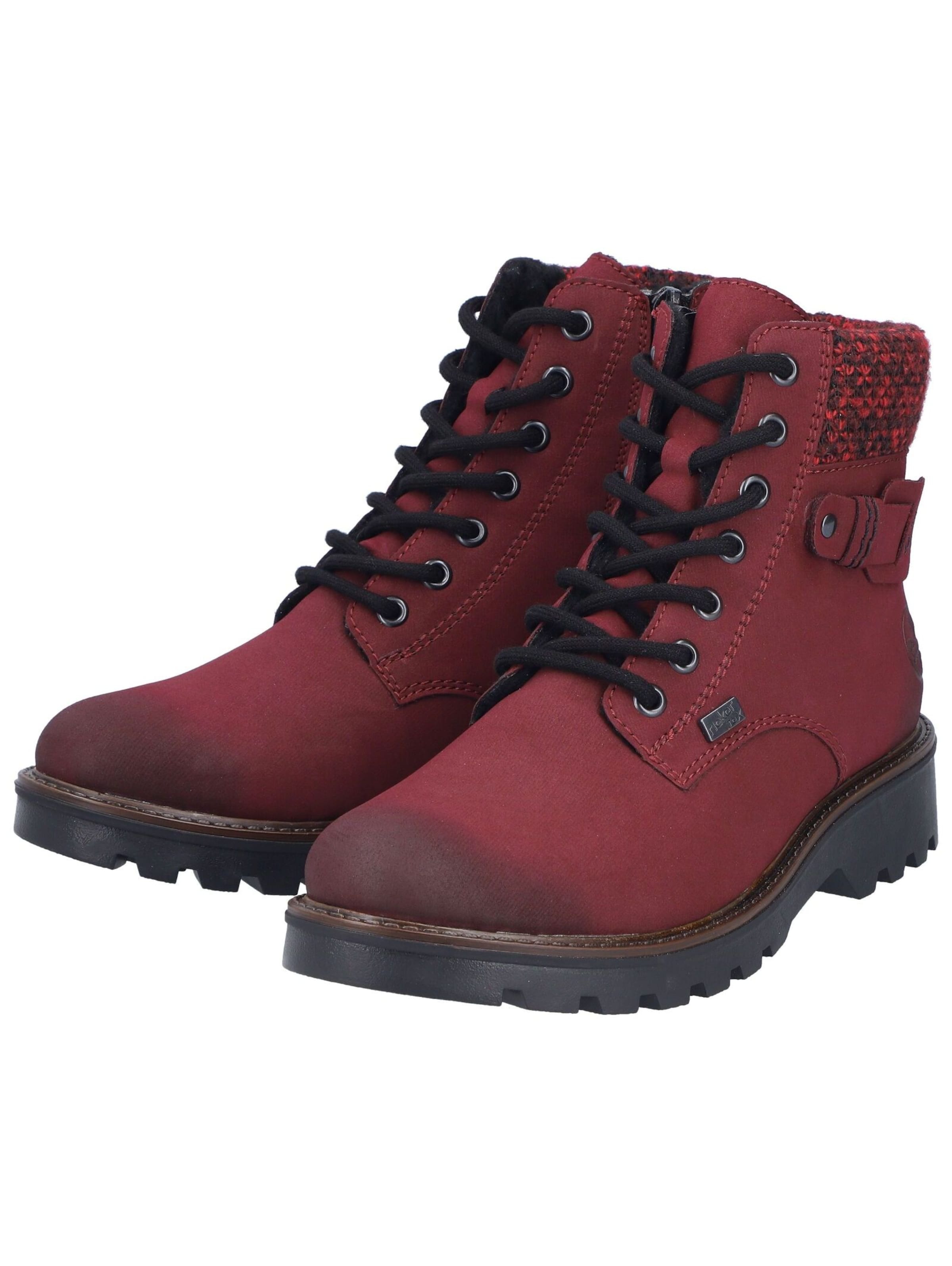 Rieker - Botim com fivela em vermelho