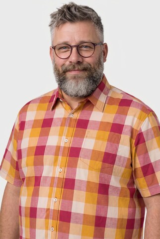 Men Plus Comfort Fit Hemd in Braun