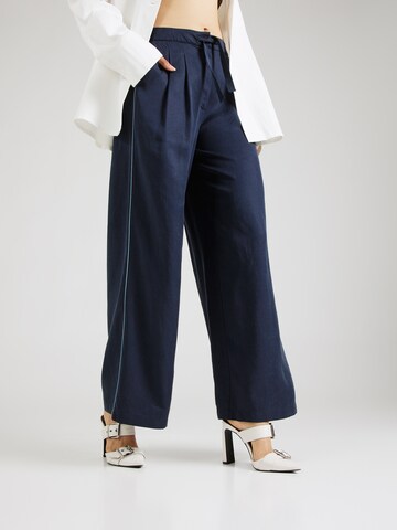 SCOTCH & SODA Wide Leg Hosen 'Eleni' in Blau: Vorderseite